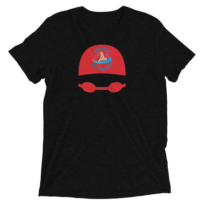 Athletic Authority "Swimming Cap Red" Unisex Tri-Blend Short sleeve t-shirt