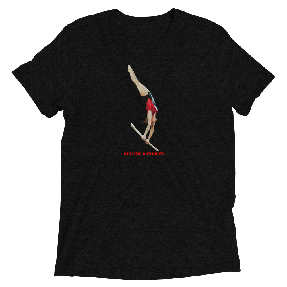 Athletic Authority  "Gymnastics Bar" Unisex Tri-Blend Short sleeve t-shirt