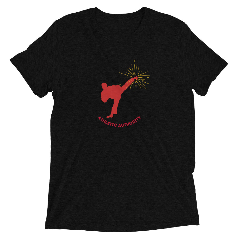 Athletic Authority "Martial Arts  Kick" Unisex Tri-Blend Short sleeve t-shirt