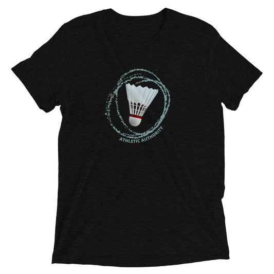 Athletic Authority "Badminton Shuttlecock" Unisex Tri-Blend Short sleeve t-shirt