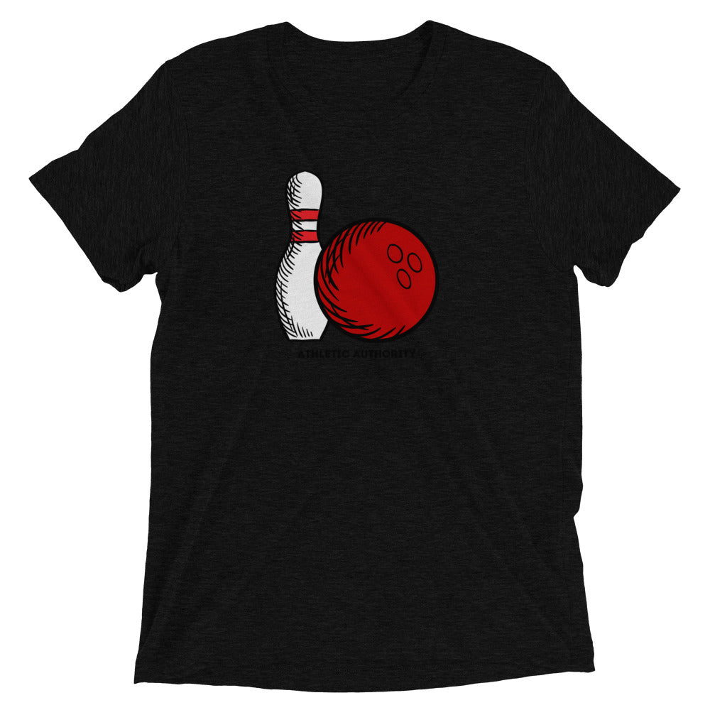 Athletic Authority "Bowling Single" Unisex Tri-Blend Short sleeve t-shirt