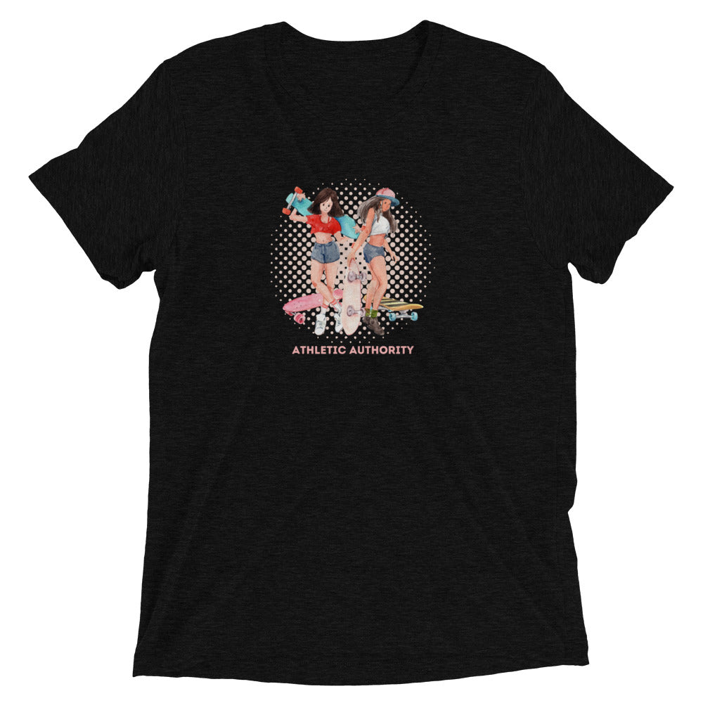 Athletic Authority "Skateboard Girls" Unisex Tri-Blend Short sleeve t-shirt