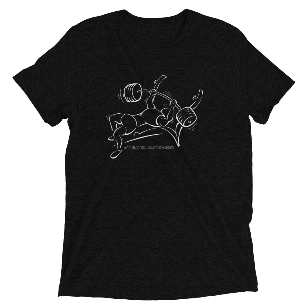 Athletic Authority "Bench Press" Unisex Tri-Blend Short sleeve t-shirt