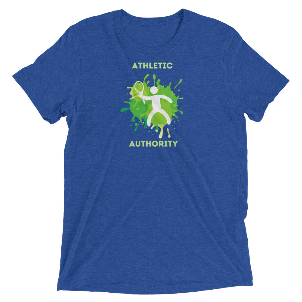 Athletic Authority "Tennis Splash" Unisex Tri-Blend Short sleeve t-shirt