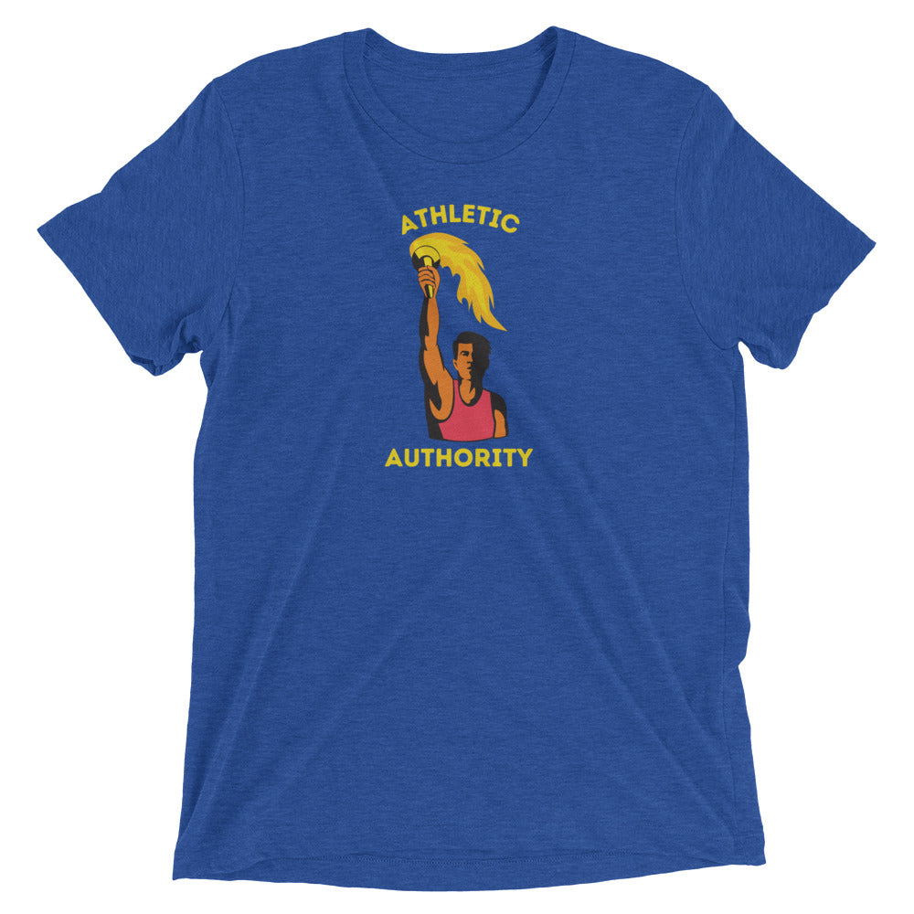 Athletic Authority  "Olympic Flame " Unisex Tri-Blend Short sleeve t-shirt