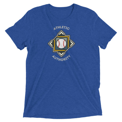 Athletic Authority  "Baseball Crest" Unisex Tri-Blend Short sleeve t-shirt