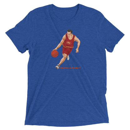 Athletic Authority "Basketball Push" Unisex Tri-Blend Short sleeve t-shirt