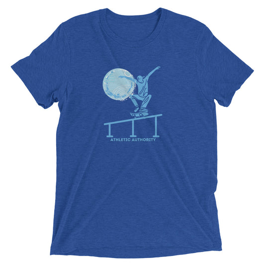 Athletic Authority "Skateboard Moon" Unisex Tri-Blend Short sleeve t-shirt