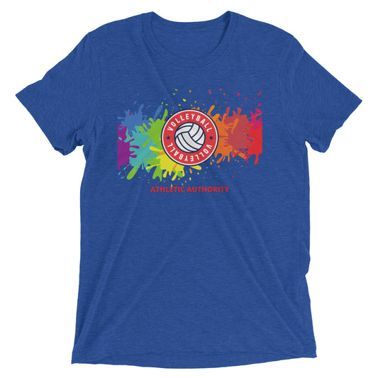 Athletic Authority "Volleyball Splash" Unisex Tri-Blend Short sleeve t-shirt