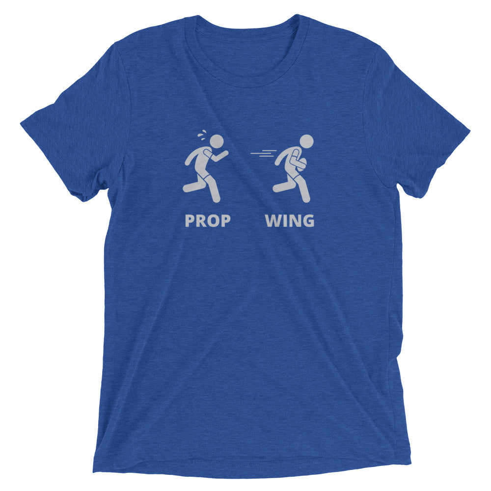 Athletic Authority "Prop Wing" Unisex Tri-Blend Short sleeve t-shirt