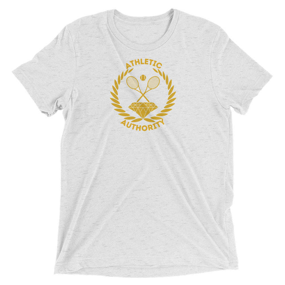 Athletic Authority "Tennis Crest" Unisex Tri-Blend Short sleeve t-shirt