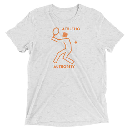 Athletic Authority "Tennis Orange" Unisex Tri-Blend Short sleeve t-shirt