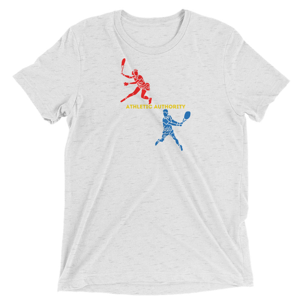 Athletic Authority "Tennis Rally" Unisex Tri-Blend Short sleeve t-shirt