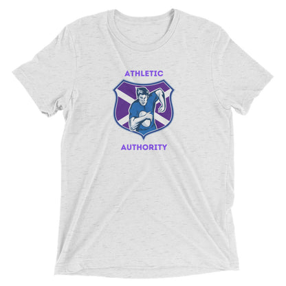 Athletic Authority  "Rugby Purple" Unisex Tri-Blend Short sleeve t-shirt