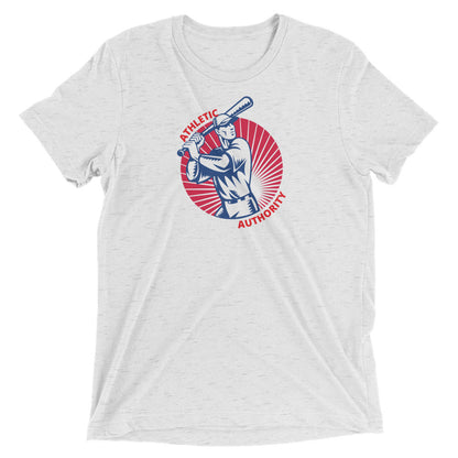 Athletic Authority "Baseball Batter" Unisex Tri-Blend Short sleeve t-shirt