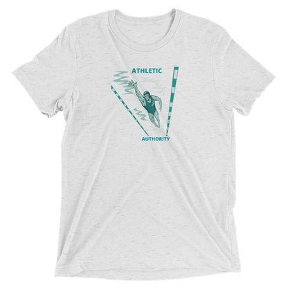 Athletic Authority "Swimming Lane" Unisex Tri-Blend Short sleeve t-shirt