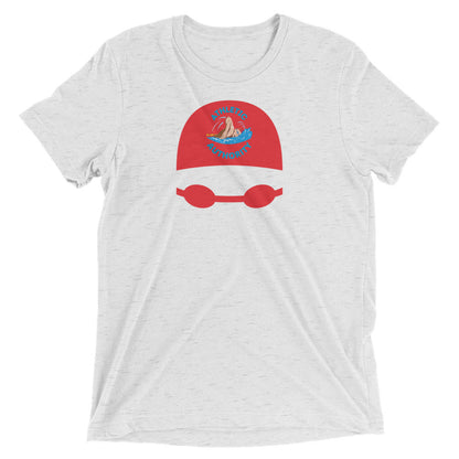 Athletic Authority "Swimming Cap Red" Unisex Tri-Blend Short sleeve t-shirt