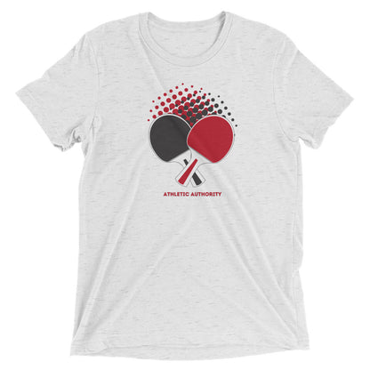 Athletic Authority "Table Tennis Bats" Unisex Tri-Blend Short sleeve t-shirt