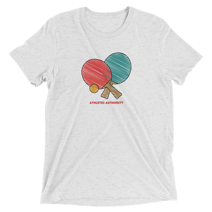 Athletic Authority "Table Tennis Scratch" Unisex Tri-Blend Short sleeve t-shirt