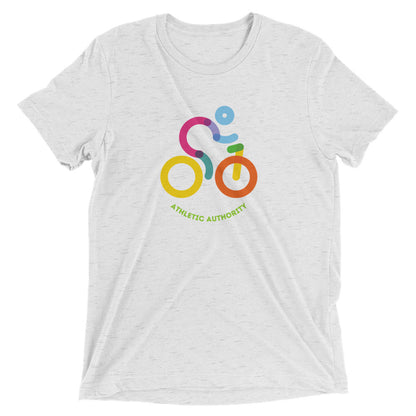 Athletic Authority "Cycling Rainbow" Unisex Tri-Blend Short sleeve t-shirt