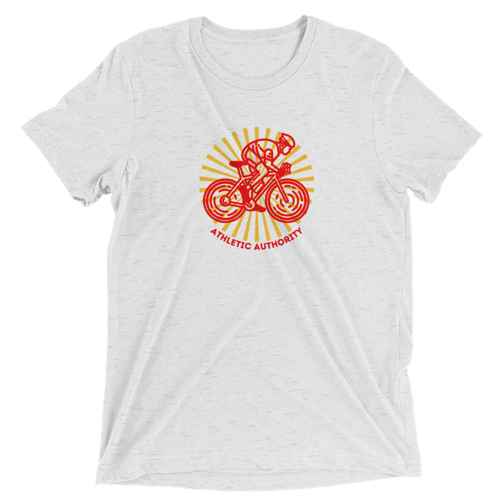 Athletic Authority "Cycling Burst" Unisex Tri-Blend Short sleeve t-shirt