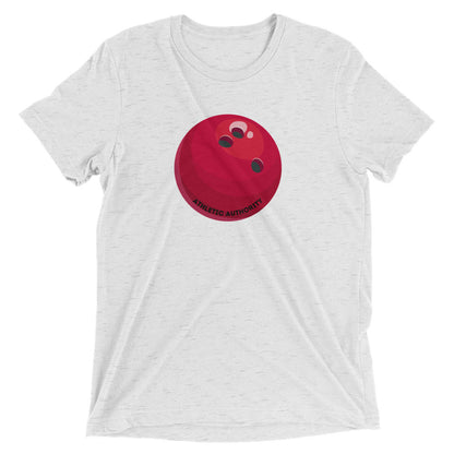 Athletic Authority "Bowling Red Ball" Unisex Tri-Blend Short sleeve t-shirt