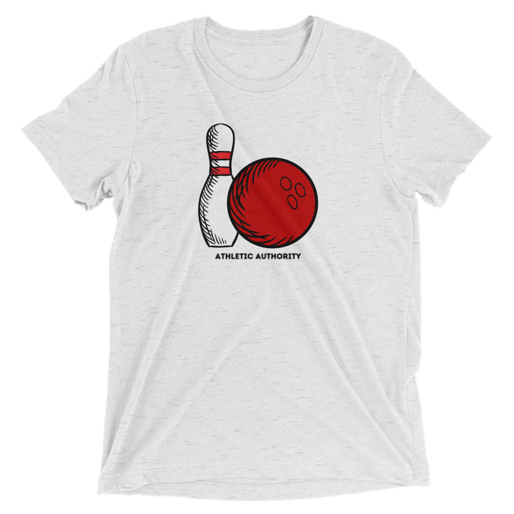 Athletic Authority "Bowling Single" Unisex Tri-Blend Short sleeve t-shirt