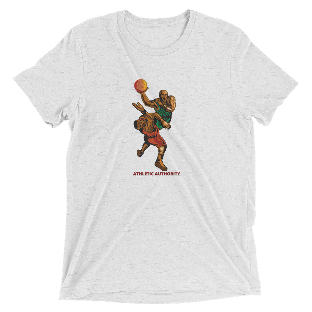 Athletic Authority  "Basketball Layup" Unisex Tri-Blend Short sleeve t-shirt