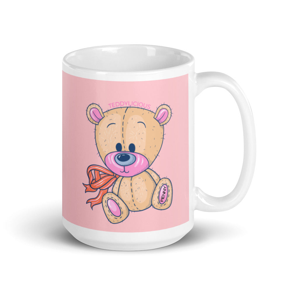 Teddylicious "Penny" Teddy Bear Color Mug 15 oz