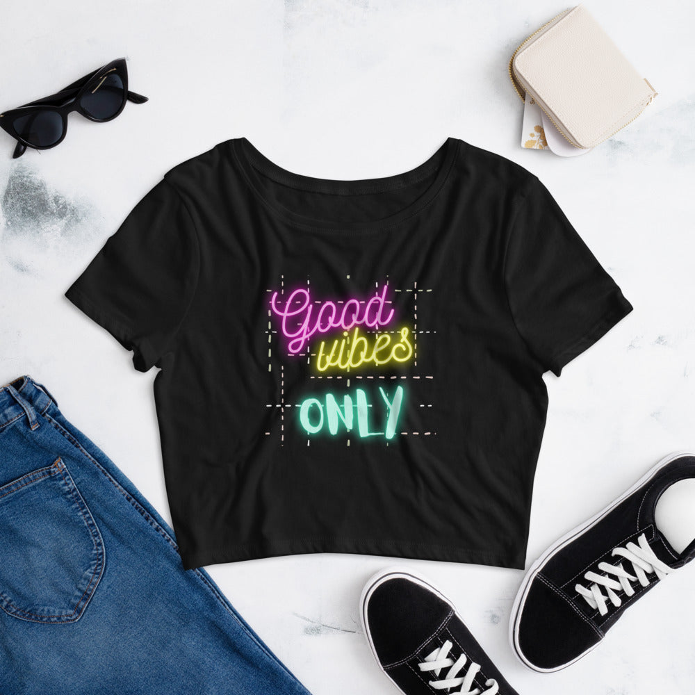 MYNY Hub "Good Vibes Only" Crop Tee