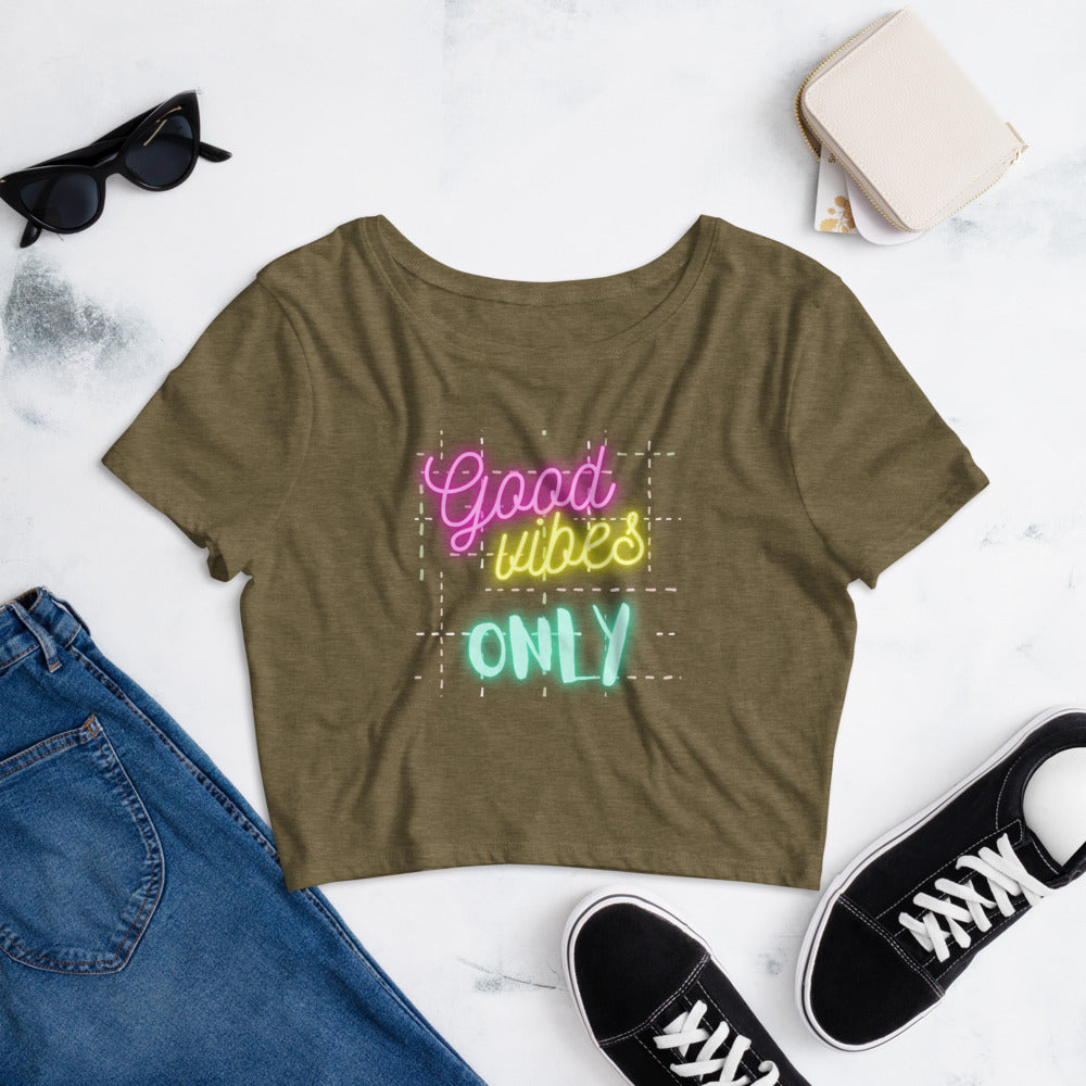 MYNY Hub "Good Vibes Only" Crop Tee