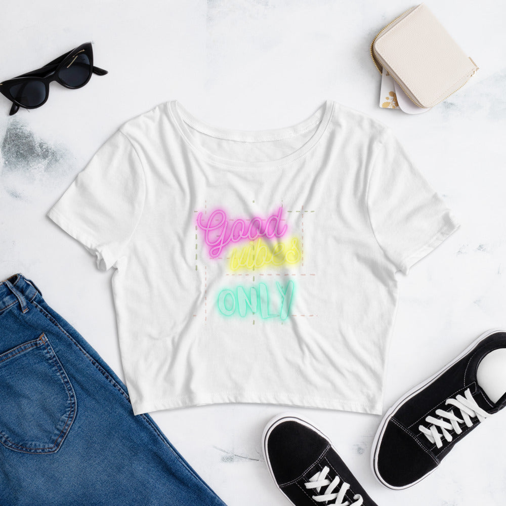 MYNY Hub "Good Vibes Only" Crop Tee